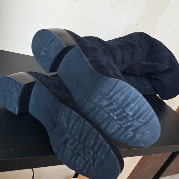 Like New STUART WIETZMAN Over the Knee Suede Boots sz 8 - Picture 12 of 16